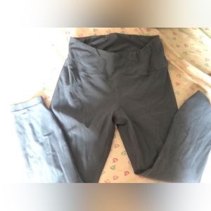 blue cross waist leggings